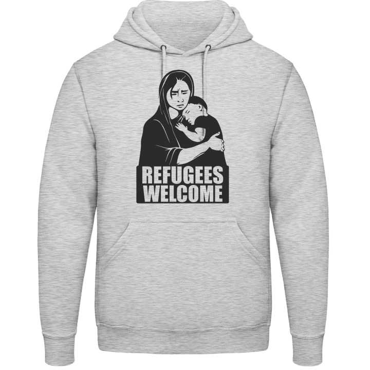 Refugees Welcome Sudadera con capucha contain pic