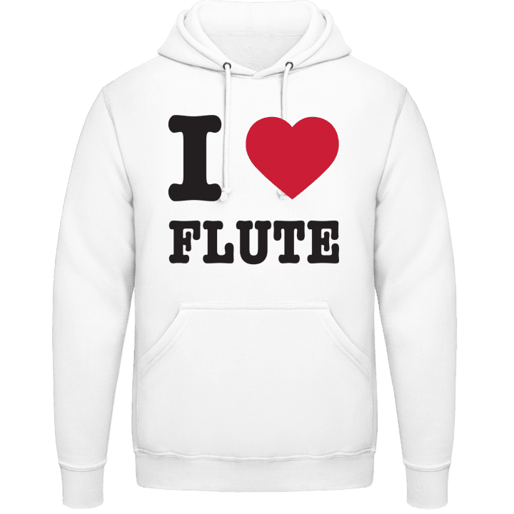 I Love Flute Felpa con cappuccio contain pic