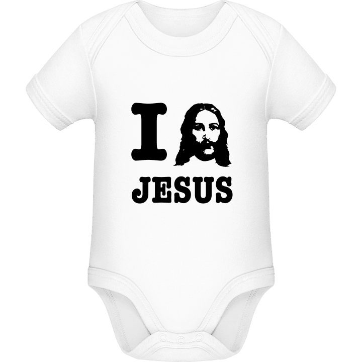 I Love Jesus Baby romper kostym contain pic