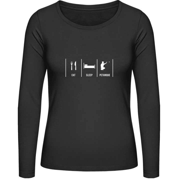 Eat Sleep Petanque T-shirt à manches longues pour femmes 0 image