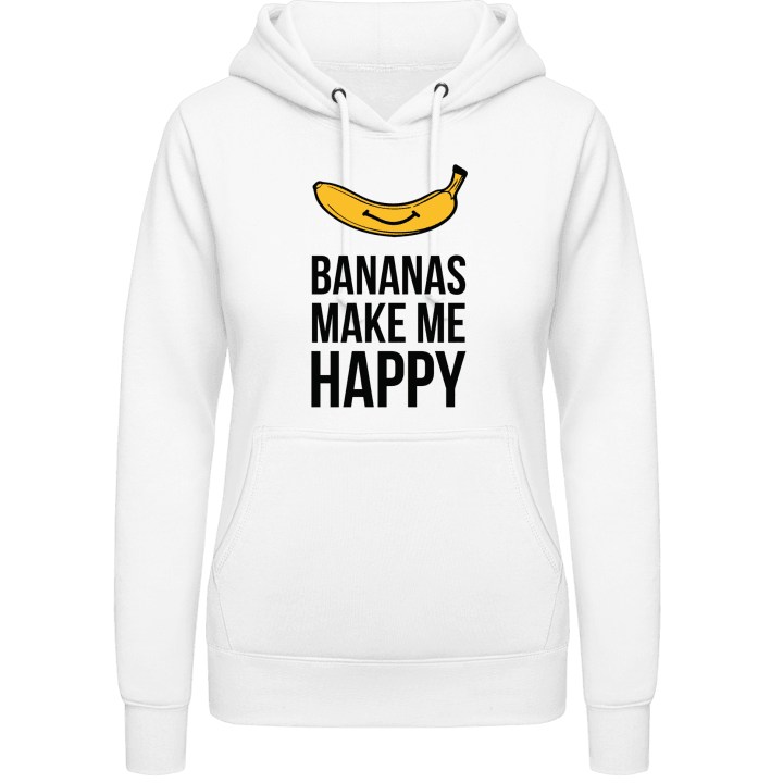 Bananas Make me Happy Vrouwen Hoodie contain pic