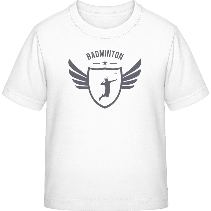 Badminton Logo Winged Maglietta per bambini contain pic