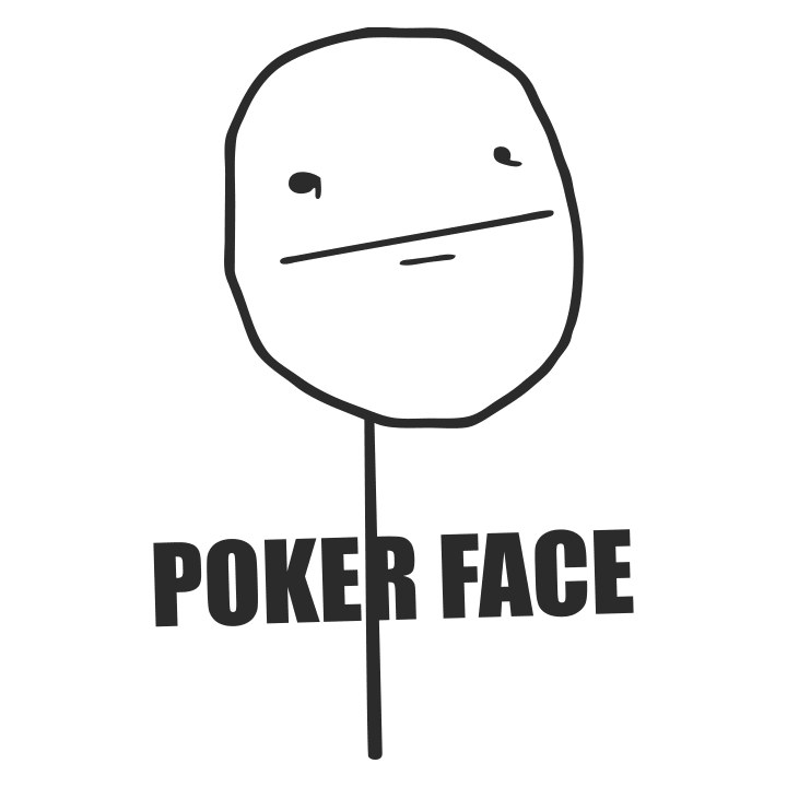Poker Face Meme Langarmshirt 0 image