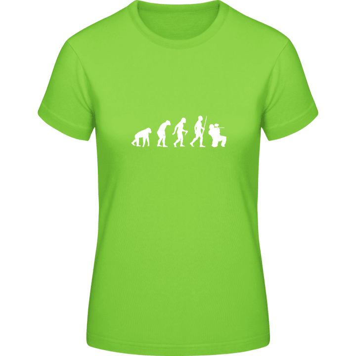 Paintball Evolution T-skjorte for kvinner contain pic