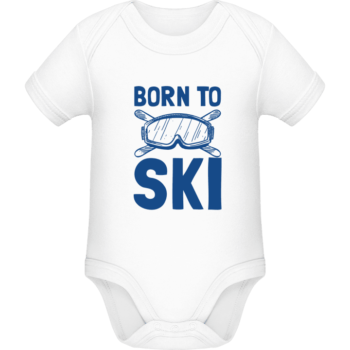 Born To Ski Logo Baby romper kostym contain pic