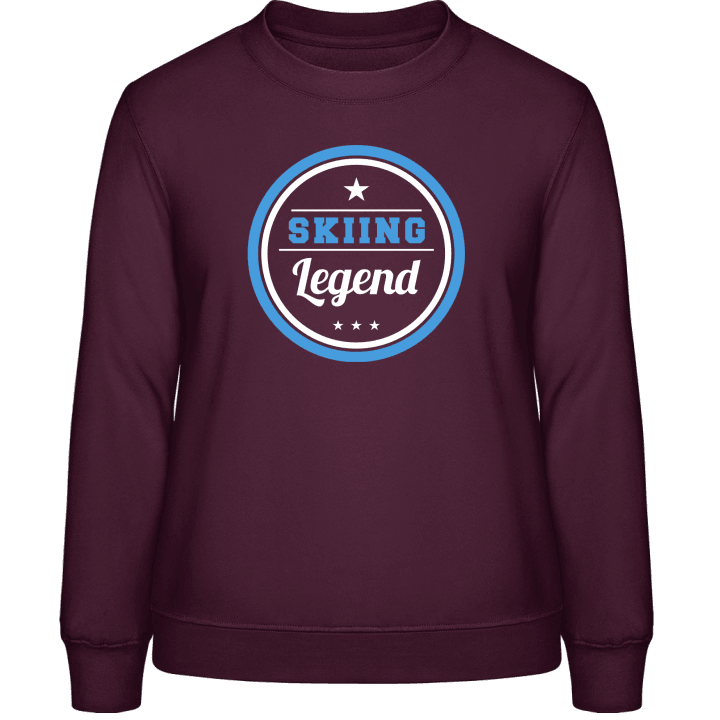 Skiing Legend Sweat-shirt pour femme contain pic