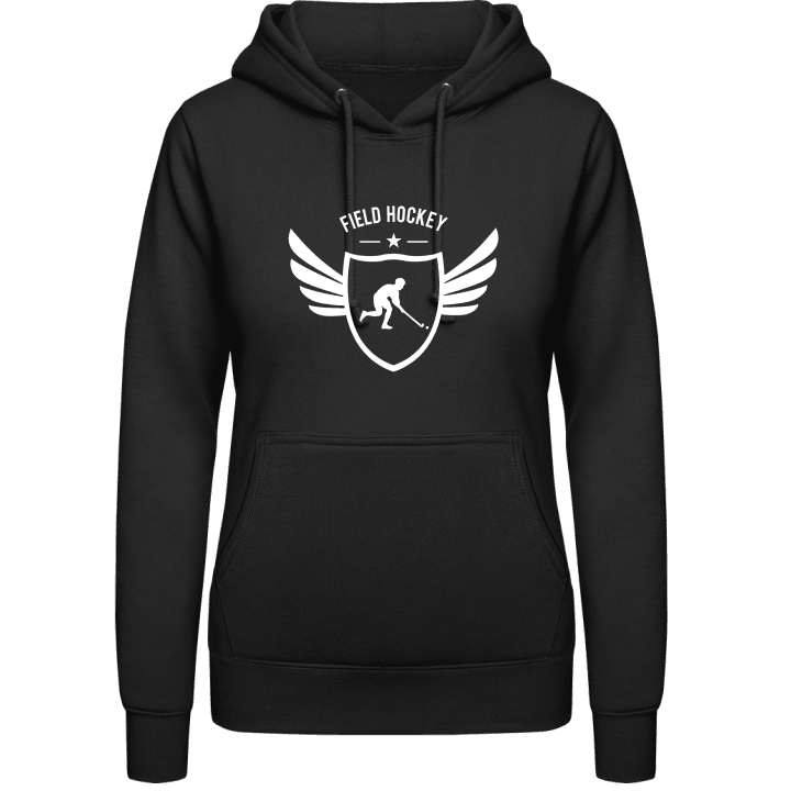 Field Hockey Winged Women Hoodie contain pic