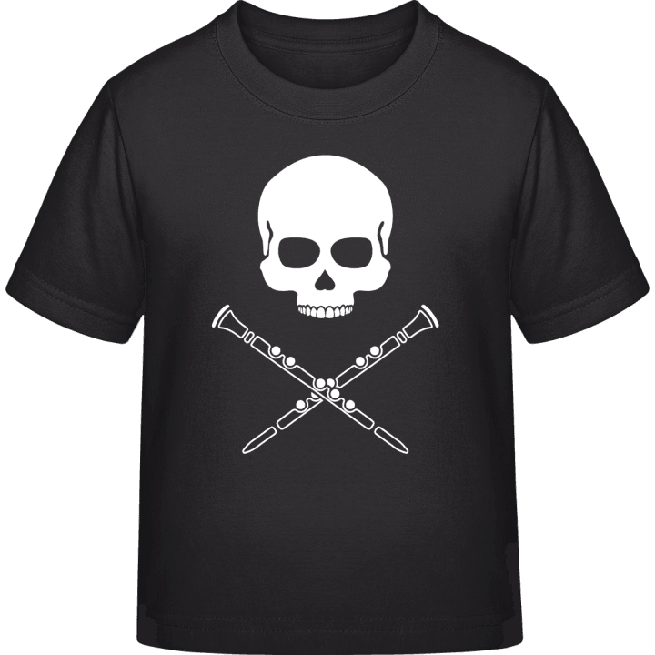 Clarinetist Skull Crossed Clarinets T-shirt för barn contain pic
