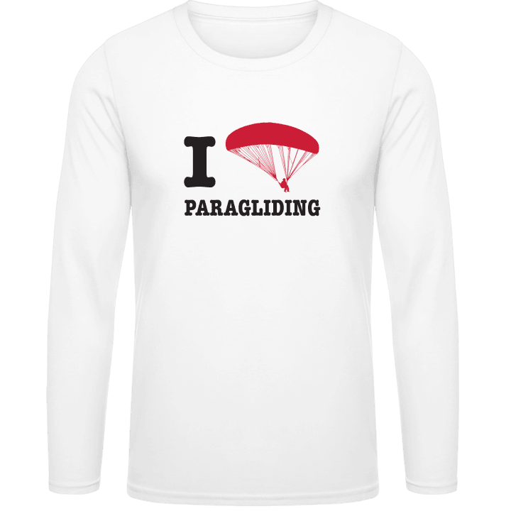I Love Paragliding Langermet skjorte contain pic