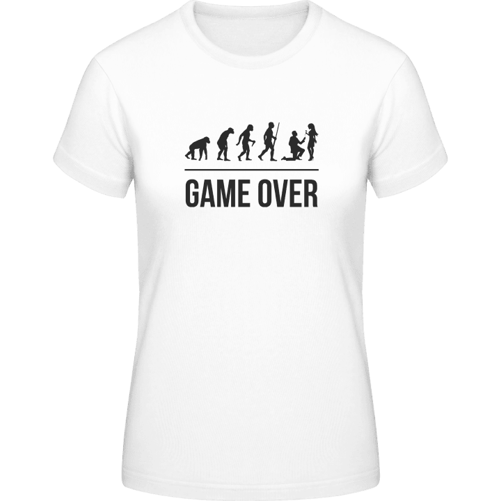 Game Over Evolution Wedding T-skjorte for kvinner contain pic