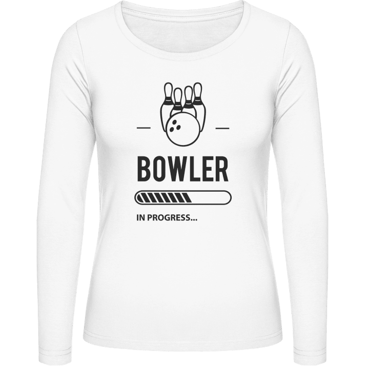 Bowler in Progress T-shirt à manches longues pour femmes contain pic