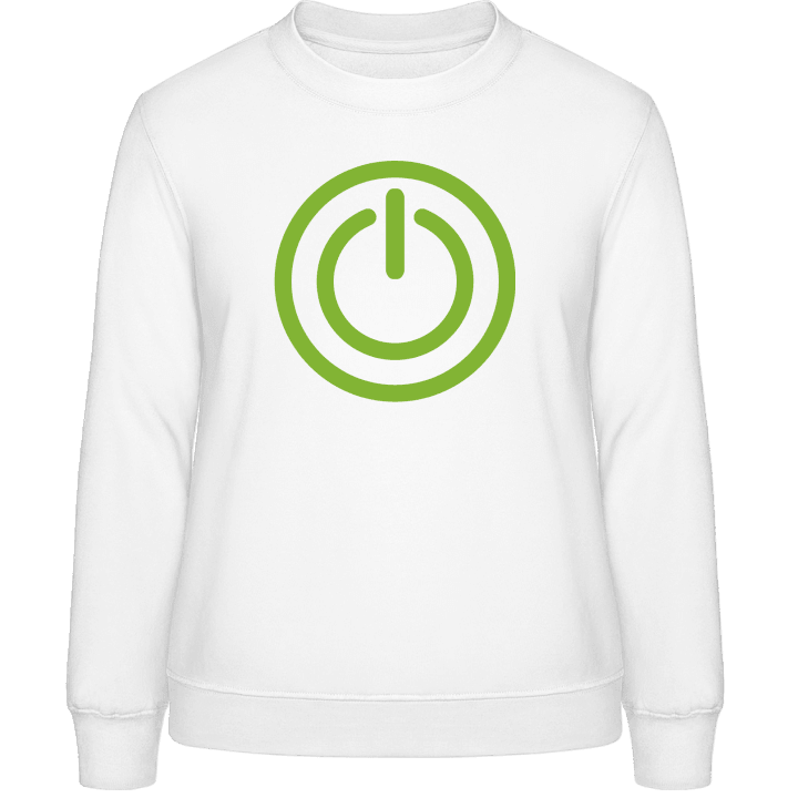 Power On Computer Button Sweatshirt för kvinnor contain pic