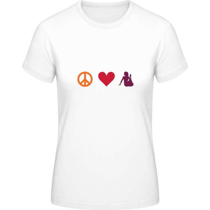 Peace And Yoga T-shirt til kvinder 0 image