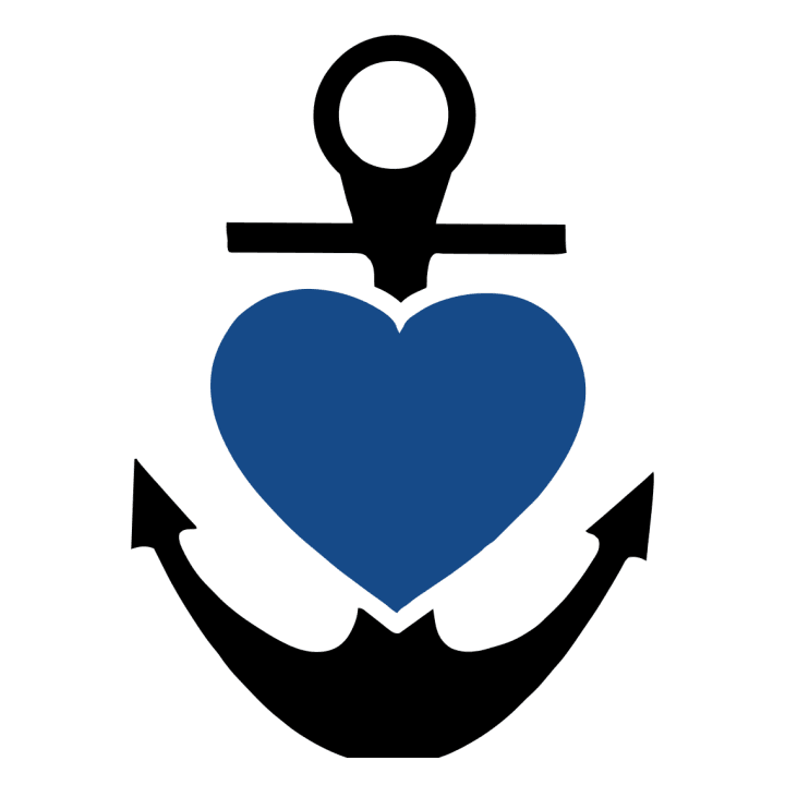Achor With Heart Stoffen tas 0 image
