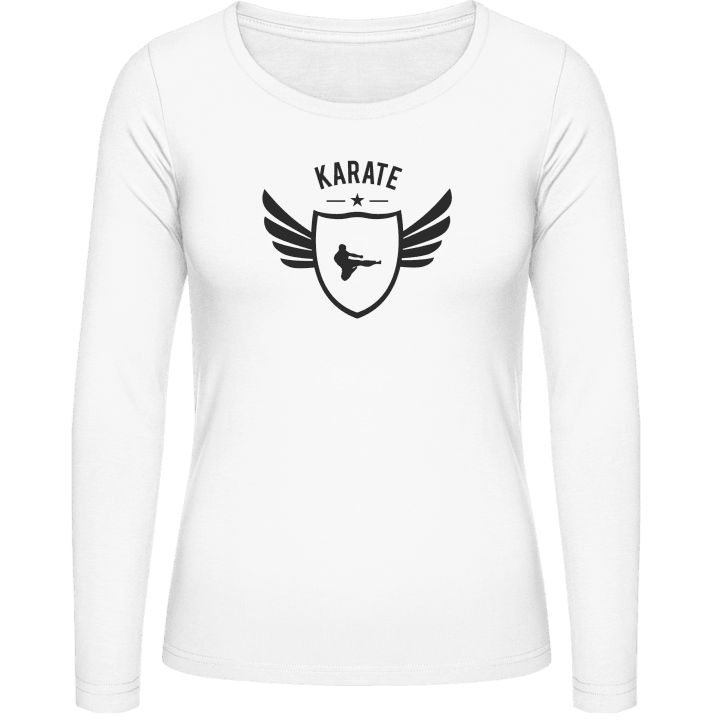 Karate Winged Frauen Langarmshirt contain pic