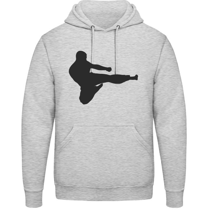 Karate Fighter Silhouette Hoodie contain pic