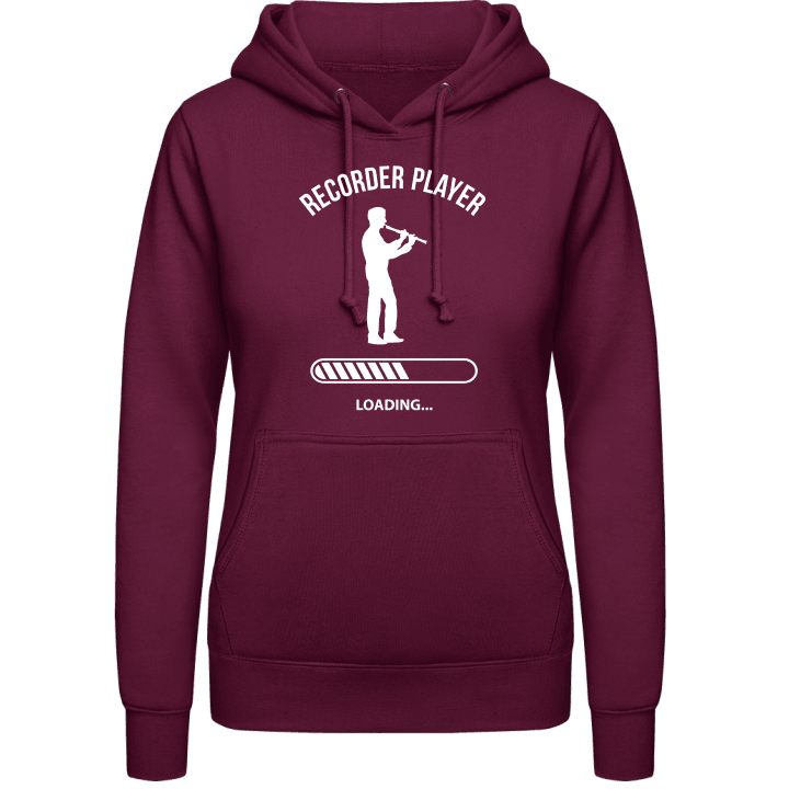 Recorder Player Loading Women Hoodie contain pic