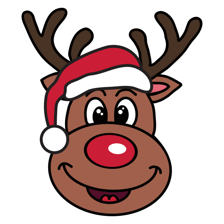 Cute Christmas Reindeer T-shirt för kvinnor 0 image