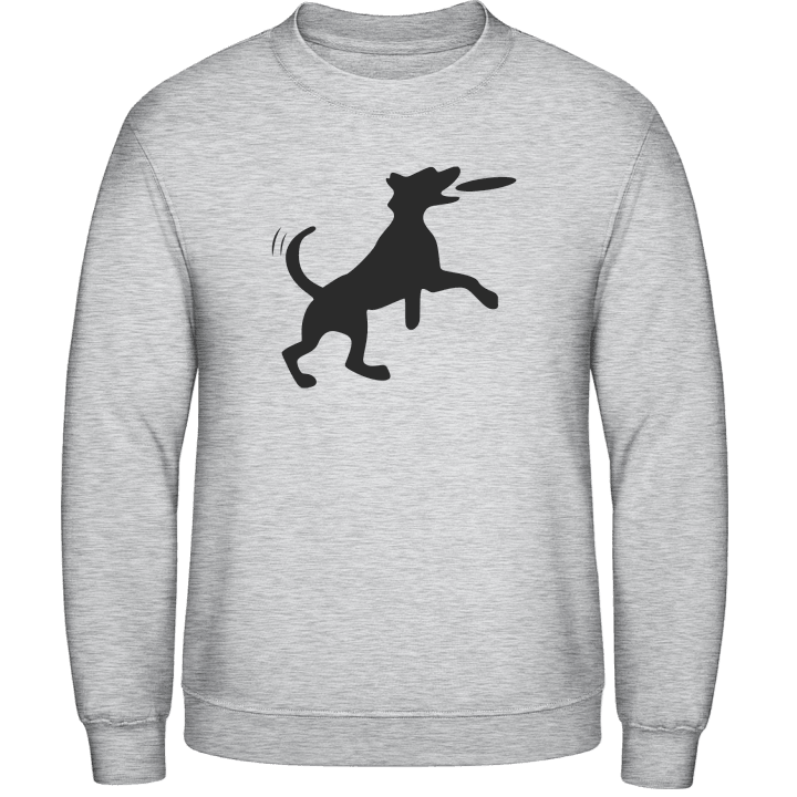 Dog Catches Frisbee Sweatshirt 0 image