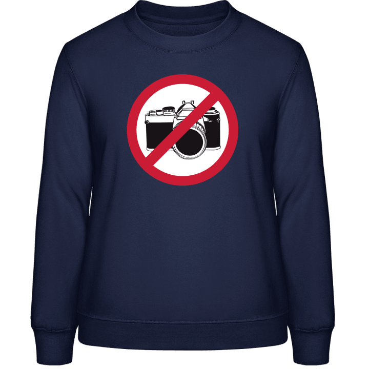 No Pictures Warning Frauen Sweatshirt 0 image