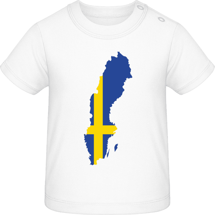 Sweden Map Baby T-skjorte contain pic