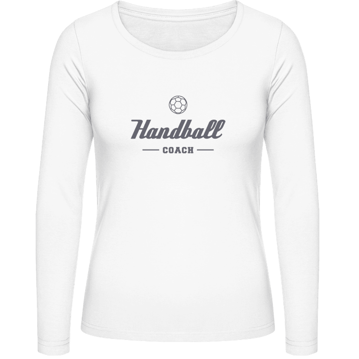 Handball Coach Frauen Langarmshirt contain pic