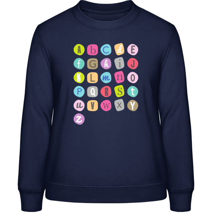 Colored Alphabet Sweatshirt til kvinder 0 image
