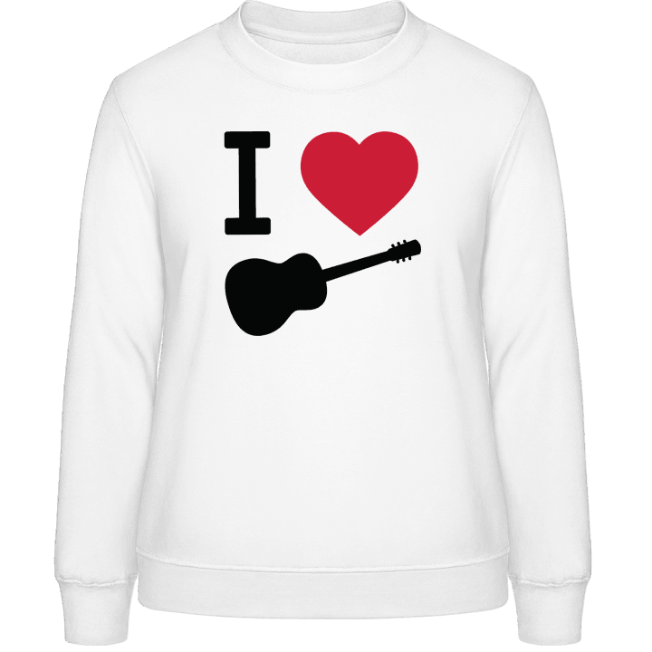 I Love Guitar Sweatshirt för kvinnor contain pic