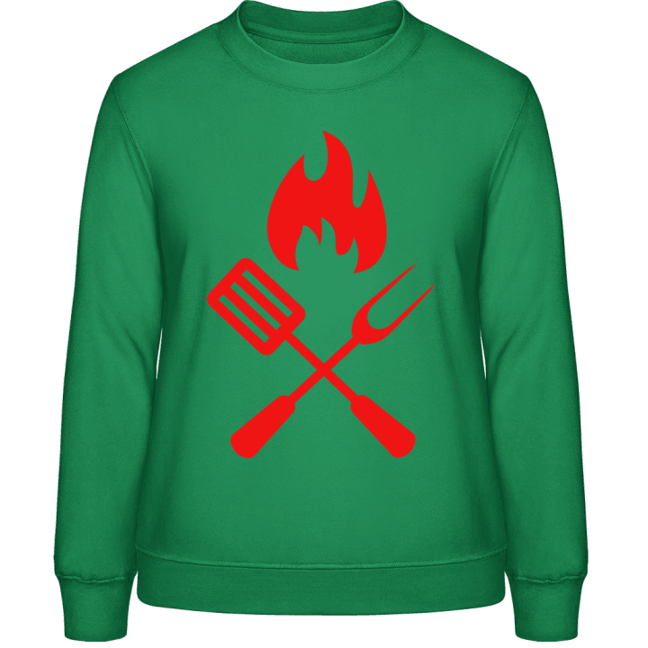 Grilling Kitt Sweatshirt för kvinnor contain pic