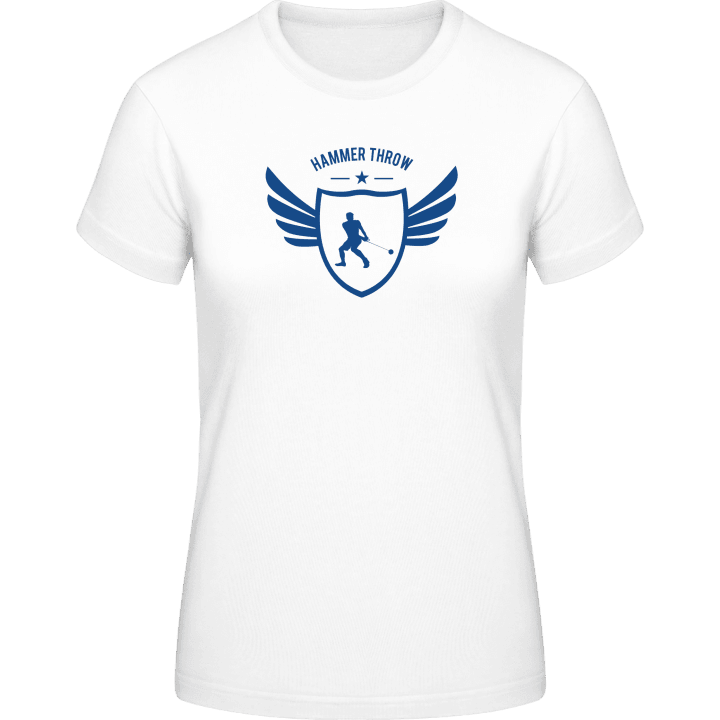 Hammer Throw Winged T-shirt för kvinnor contain pic