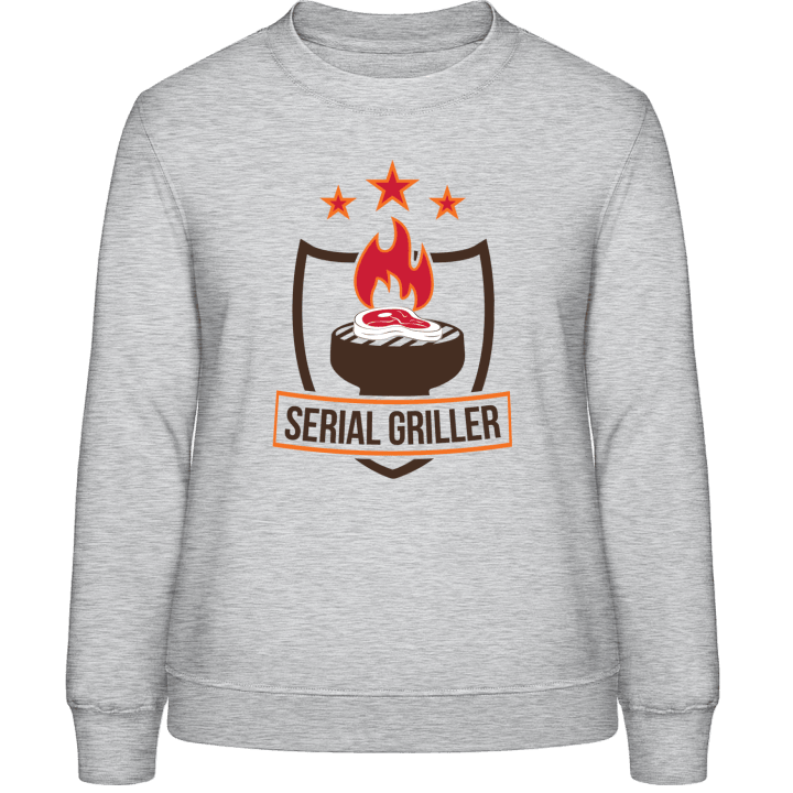 Serial Griller Flame Frauen Sweatshirt contain pic