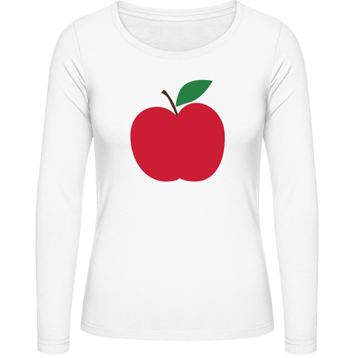 Apple Illustration Camisa de manga larga para mujer contain pic