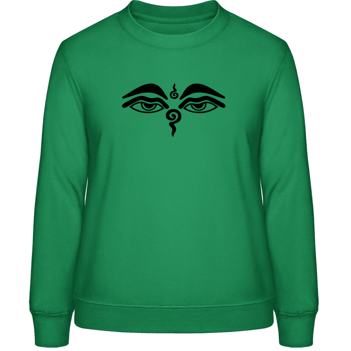 Augen des Buddha Frauen Sweatshirt contain pic