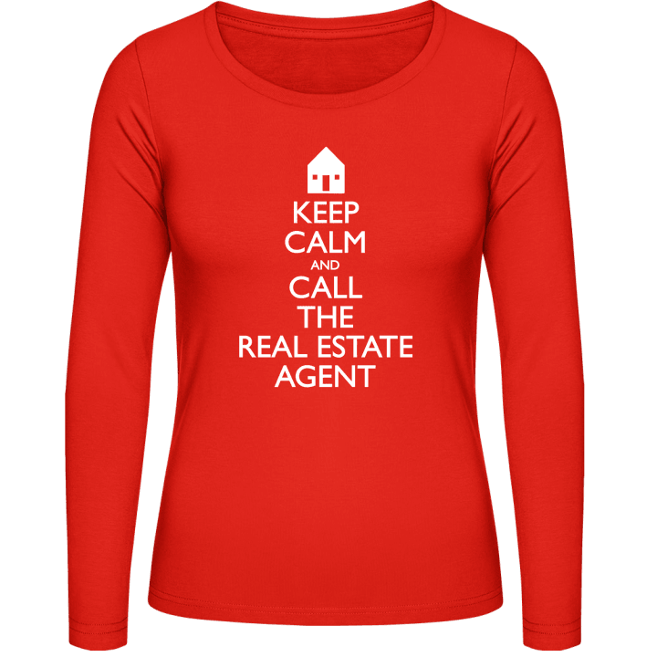 Call The Real Estate Agent Frauen Langarmshirt contain pic