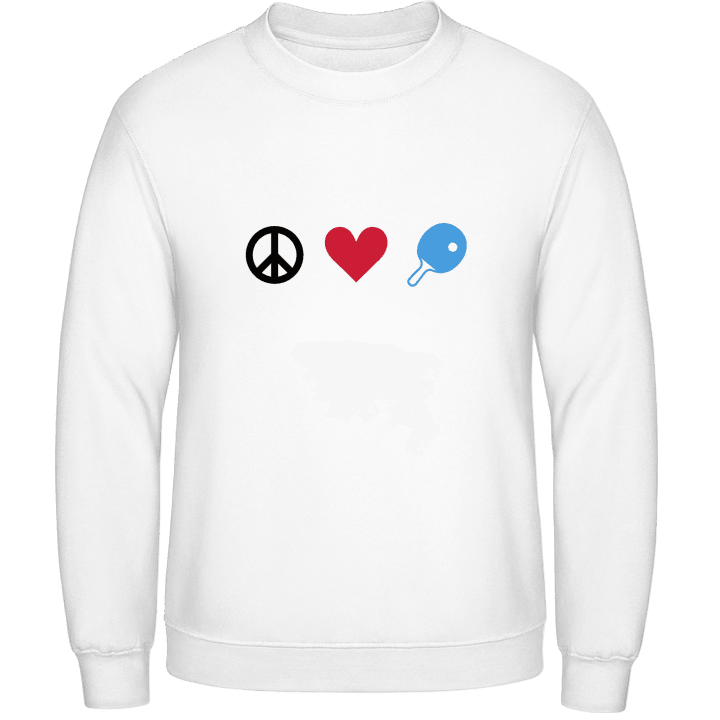 Peace Love Ping Pong Sweatshirt contain pic
