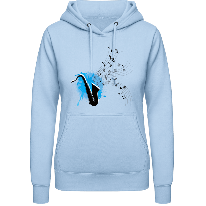 Saxophone Music Vrouwen Hoodie contain pic