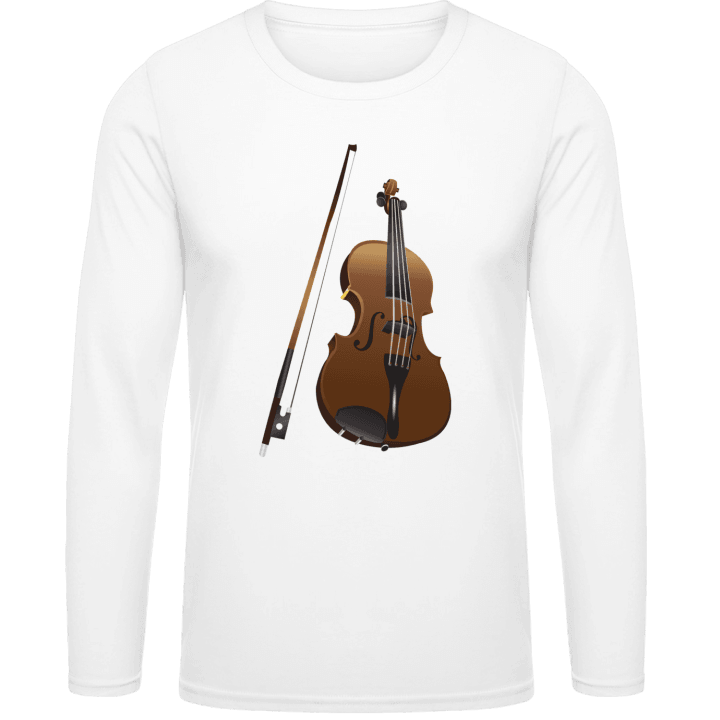 Violin Realistic T-shirt à manches longues contain pic