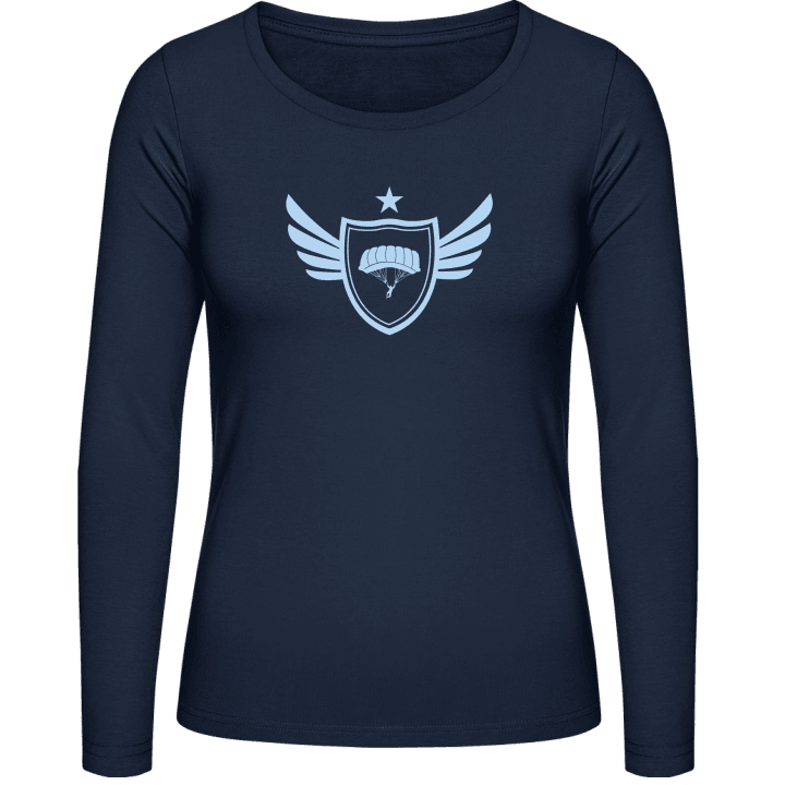Skydiving Star Langermet skjorte for kvinner contain pic