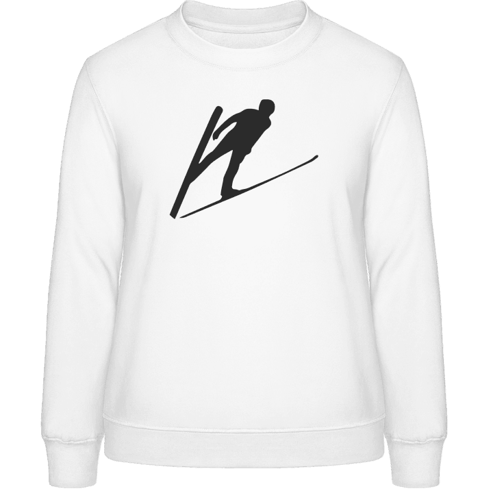 Ski Jumper Silhouette Sweatshirt för kvinnor contain pic