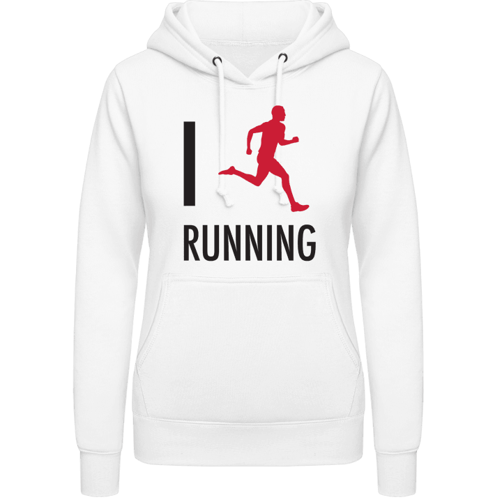 I Love Running Sweat à capuche pour femme contain pic