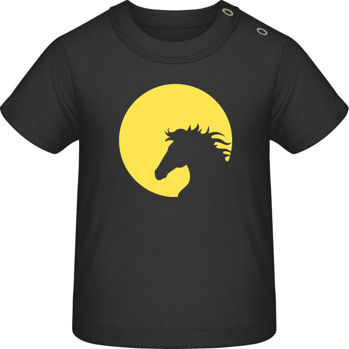Horse In Moonlight Baby T-Shirt 0 image