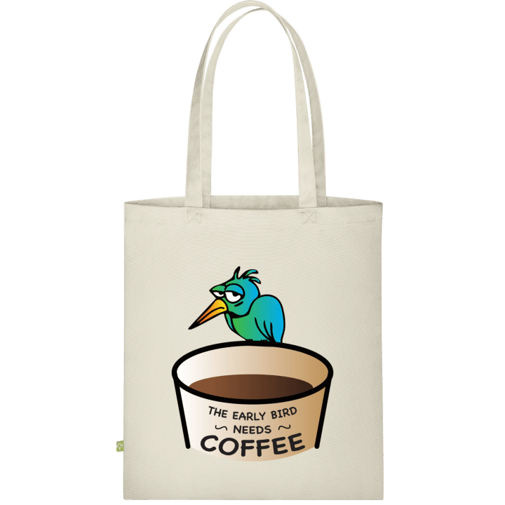 The Early Bird Needs Coffee Stoffen tas 0 image