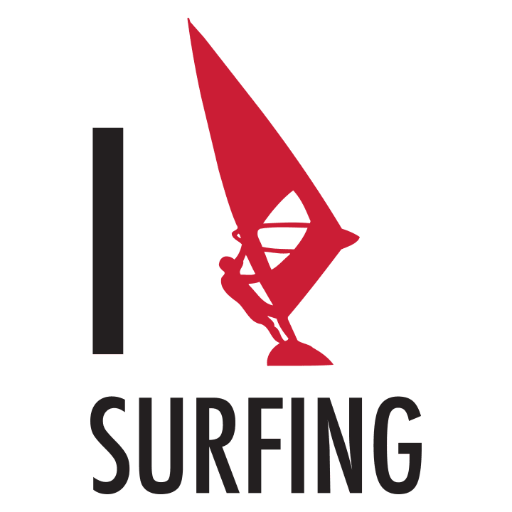 I Love Windsurfing Sweat à capuche pour femme 0 image