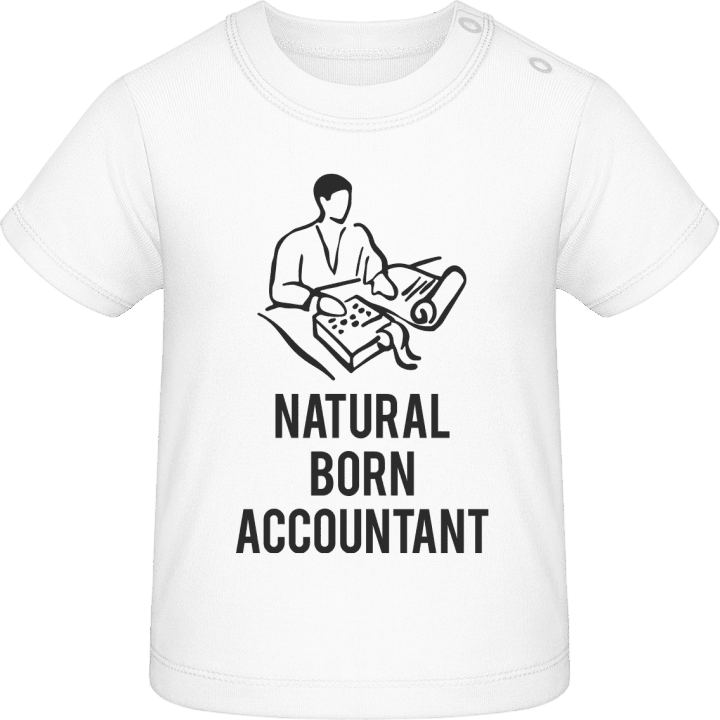 Natural Born Accountant T-shirt för bebisar contain pic