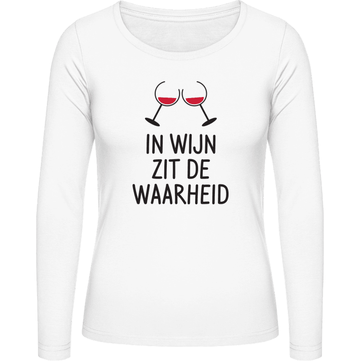 In Wijn Zit De Waarheid Frauen Langarmshirt contain pic