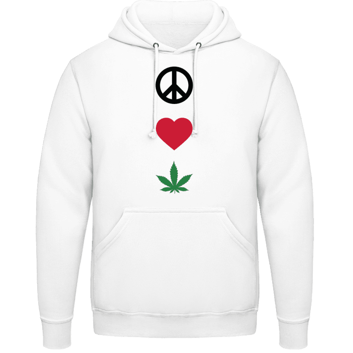 Peace Love Weed Sudadera con capucha 0 image