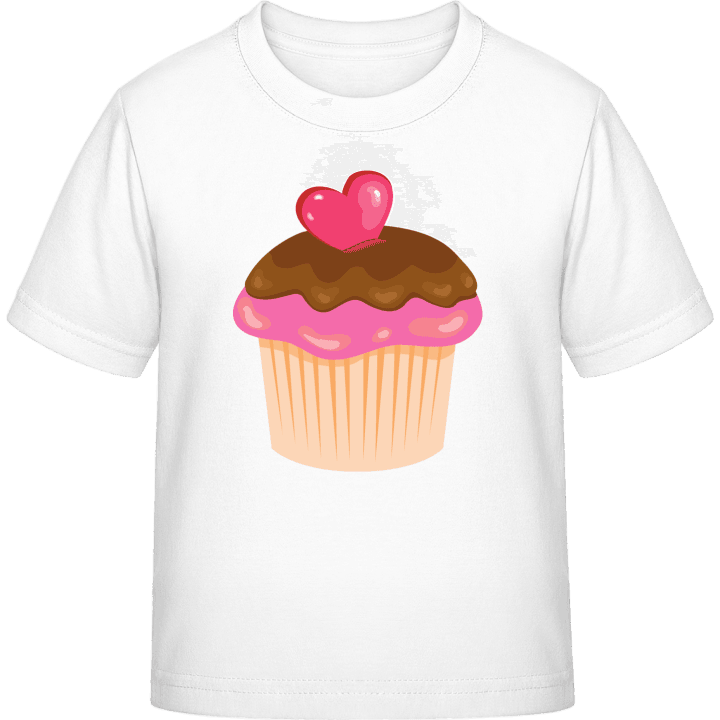 Cupcake Illustration T-skjorte for barn contain pic