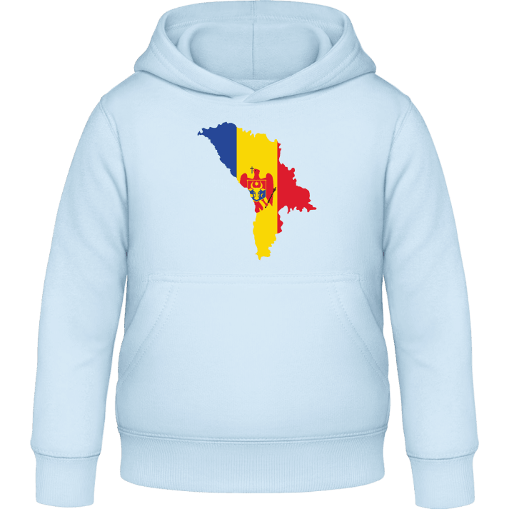 Moldova Map Crest Felpa con cappuccio per bambini 0 image
