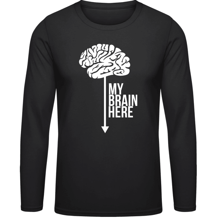 My Brain Is Here T-shirt à manches longues contain pic
