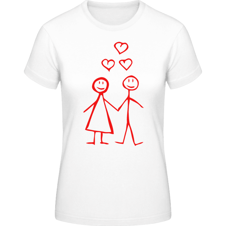 Couple In Love Comic Vrouwen T-shirt 0 image